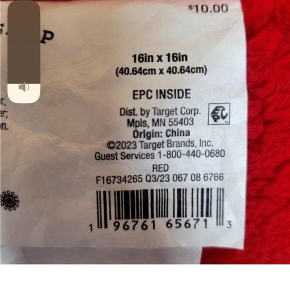 New! Set of 2 Faux Shearling Plaid Christmas Square Throw Pillow Red/ White.Soft - Picture 5 of 6